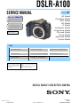 Sony DSLR-A100 Service Manual