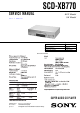 Sony SCD-XB770 Service Manual