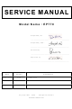Optoma EP770 Serivce Manual