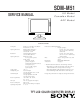 Sony SDM-M51 Service Manual