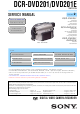 Sony DCR-DVD201 Service Manual