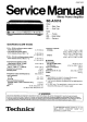 Technics SE-A1010 Service Manual