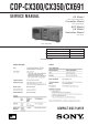 Sony CDP-CX300 Service Manual