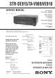 Sony STR-DE915 Service Manual