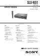Sony SLV-N51 Service Manual