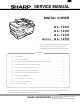 Sharp AL-1020 Service Manual
