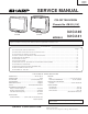 Sharp 32C240 Service Manual