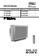 Sony FD Trinitron KV-25FX30B Service Manual