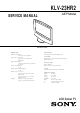 Sony KLV-23HR2 Service Manual