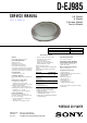 Sony D-EJ985 Service Manual