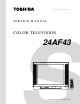 Toshiba 24AF43 Service Manual