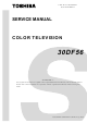 Toshiba 30DF56 Service Manual Supplement