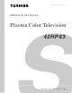 Toshiba 42HP83 Service Manual