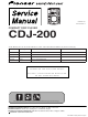 Pioneer CDJ-200 Service Manual