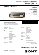 Sony CDX-S2210 Service Manual