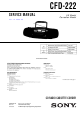 Sony CFD-222 Service Manual