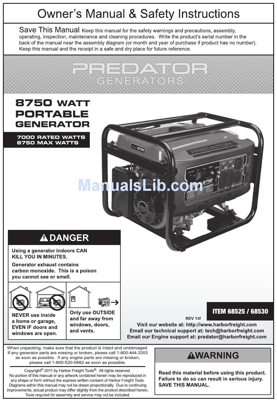 PREDATOR 68525 OWNER'S MANUAL Pdf Download | ManualsLib