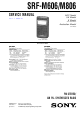 Sony SRF-M606 Service Manual