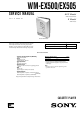 Sony Walkman WM-EX500 Service Manual