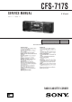 Sony CFS-717S Service Manual