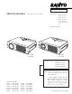 Sanyo PLC-XU32 Service Manual