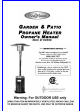 Fire Sense Garden & Patio 60368 Owner's Manual