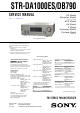 Sony STR-DA1000ES Service Manual