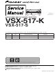 Pioneer VSX-517-K Service Manual