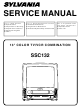 Sylvania SSC132 Service Manual