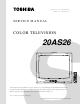 Toshiba 20AS26 Service Manual