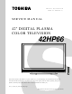 Toshiba 42HP66 Service Manual