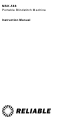 Reliable MSK-588 Instruction Manual
