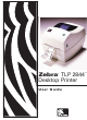 Zebra TLP 2844 User Manual