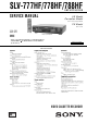 Sony SLV-777HF Service Manual
