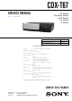 Sony CDX-T67 Service Manual