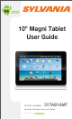 Sylvania SYTAB10MT User Manual