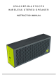 Crasher BLUETOOTH WIRELESS STEREO SPEAKER Instruction Manual