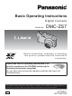 Panasonic Lumix DMC-ZS7 Basic Operating Instructions Manual