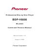 Pioneer BDP-V6000 Command Protocol Manual