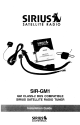 Sirius Satellite Radio SIR-GM1 Installation Manual