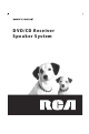 RCA DVD/CD Receiver Speaker System Owner's Manual