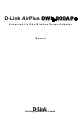 D-Link AirPlus DWL-800AP+ Manual