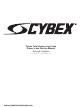 CYBEX Total Access Leg Press Owner's And Service Manual