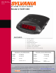 Sylvania SCR1383 Specification Sheet