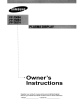 Samsung FP-T5084 Owner's Instructions Manual
