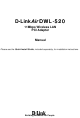 D-Link Air DWL-520 Manual