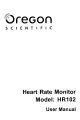 Oregon Scientific HR102 User Manual