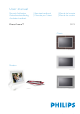 Philips PhotoFrame 9FF2 Gebruikershandleiding
