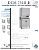 Hoshizaki DCM-751BAH Dimensions And Specifications