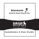 Sirius Satellite Radio Starmate 3 Installation & User Manual